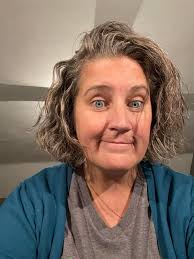 Haircut and color after radiation treatment