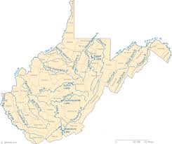 Check spelling or type a new query. Map Of West Virginia Lakes Streams And Rivers