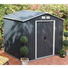 6x4 Store More Anthracite Metal Shed Tuinschuur Schuurplannen Opslagschuur