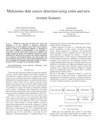 Any fluid coming from your lungs deserves medical attention. Pdf Melanoma Skin Cancer Detection Using Color And New Texture Features