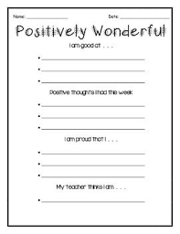Self Esteem Positive Thinking Worksheets By Tchrbrowne Tpt Self Esteem Positivity Positive Thinking