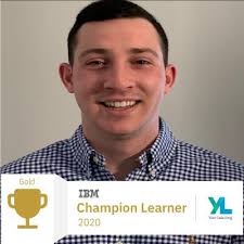 Proud to be in the top 3% of all learners at IBM!