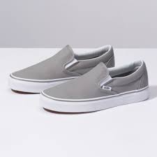Black And Grey Slip On Vans Womens Check Foxing Slip On Shop Shoes At Vans In 2020 Grey Slip On Vans Classic Shoes Slip On Shoes