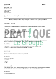 Modele De Cv Gratuit Pour Un Job D Ete Pratique Fr