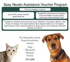 Wow i havent posted in forever! Do You Know About Our Spay Neuter Assistance Voucher Program Humane Society Of Knox County
