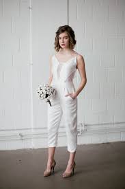 Eleganter jumpsuit mit langen ärmeln. Hochzeits Jumpsuit Little White Ivy Brautkleider Online Kaufen