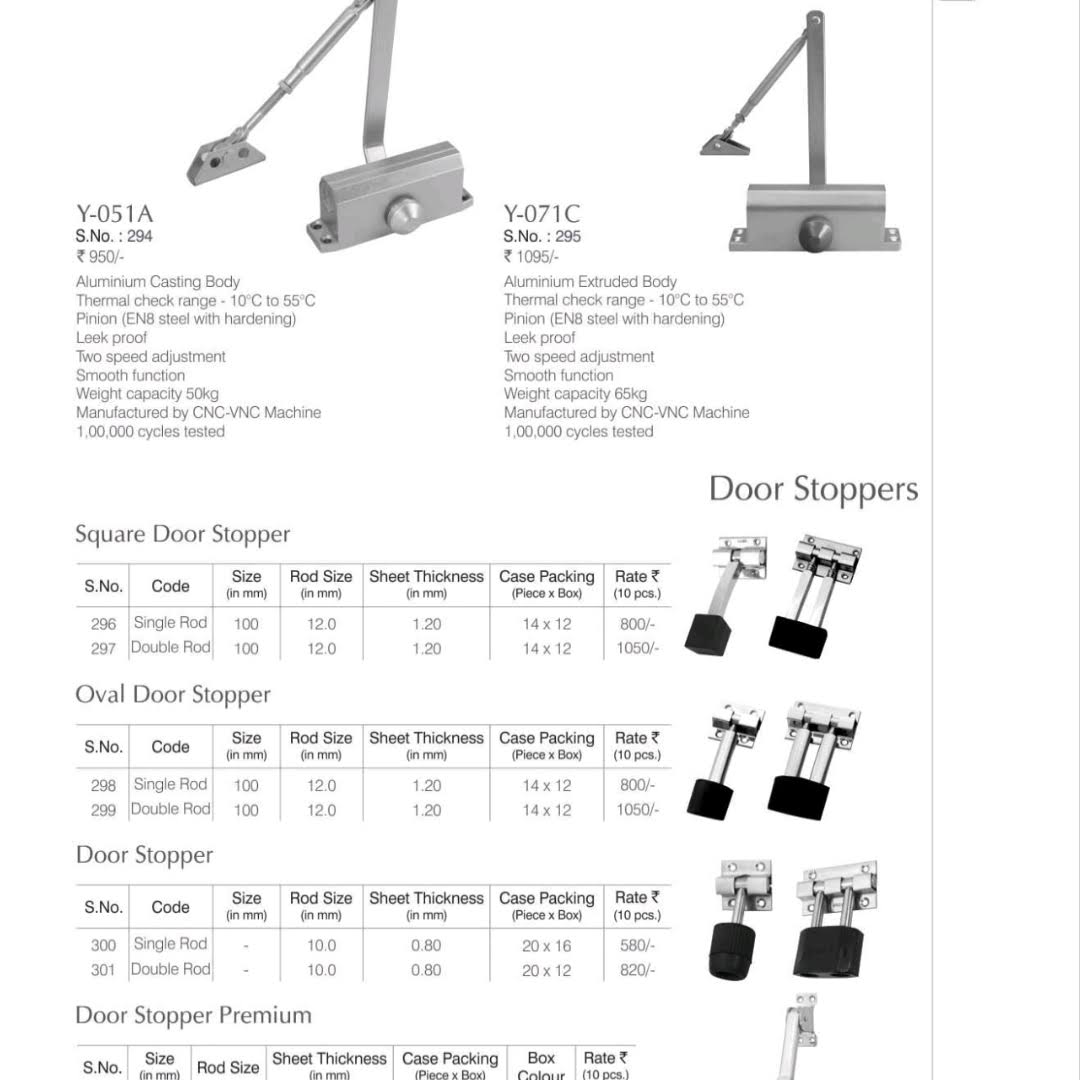 door closer & door stoppers product image