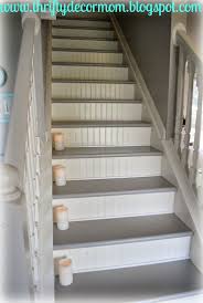Painted Staircase Ideas Pattern Projects Inspiration Grey Railing Tutorials White Trim Black Wall Painted Staircases Painted Stairs Staircase Makeover