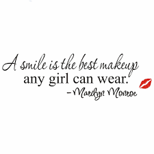 Check spelling or type a new query. A Smile Is The Best Makeup Marilyn Monroe Inspirational Quote Wall Stickers Girl 8129 Home Decor Vinyl Decal Room Mural Art 4 0 Buy At The Price Of 2 60 In Aliexpress Com Imall Com