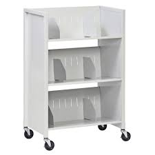 buddy products 26 in w 3 tier medical file folder cart