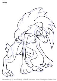 Learn How To Draw Lycanroc Midnight Form From Pokemon Sun And Moon Pokemon Sun And Moon Step By Pokemon Coloring Pages Pokemon Coloring Moon Coloring Pages