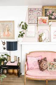 Inspired Idea How To Transform Your Boring Mantle Into A Vintage Blush Pink Dream Lauren Conrad Feminine Living Room Vintage Home Decor Home Interior Design