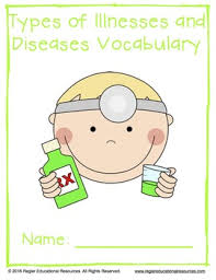Everything you need for learning english in an app! Illness Vocabulary Activities Types Of Diseases And Illnesses Tpt
