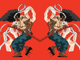 In the bleak world of the swordsman, it is said that he who becomes the number 1 samurai shall rule the world. Afro From Afro Samurai By Gio U On Dribbble