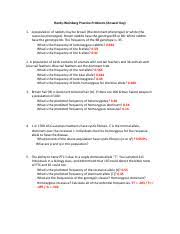 Maybe you would like to learn more about one of these? Extra Hwe Practice Problems Answer Key Hardy Weinberg Practice Problems Answer Key 1 A Population Of Rabbits May Be Brown The Dominant Phenotype Or Course Hero