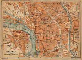 Map Of Toulouse In 1914 Map France City Toulouse