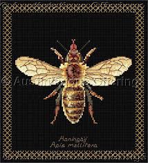 There are gaps in the weave at very regular spaces; Thea Gouverneur Bees On Black Cross Stitch Kit Honey Bee Beauty Cross Stitch Kits Counted Cross Stitch Kits Cross Stitch