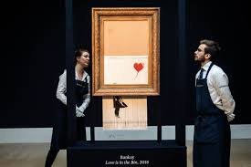 The street artist shared a video on instagram explaining how he. Banksy S Girl With Balloon Painting Wasn T Completely Destroyed Fortune