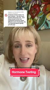 Replying to @In The Kitchen With Karen Hormone Testing #over50women  #over40women #hormoneimbalance #hrt #hrtiktok