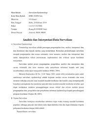 Check spelling or type a new query. Analisis Dan Interpretasi Data Surveilans