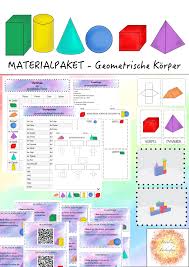 Arbeitskartei Geometrische Korper Unterrichtsmaterial Im Fach Mathematik In 2020 Geometrische Korper Kartei Unterrichtsmaterial