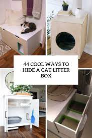 Works for renters and homeowners.you can pretty easily have a hidden kitty litter box in a cabinet 5 dif. 44 Cool Ways To Hide A Cat Litter Box Digsdigs