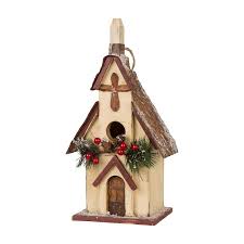 Decorate your garden for springtime. Glitzhome 13 In H Rustic Wood Variety Decorative Bird House In The Bird Houses Department At Lowes Com