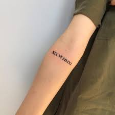 Date tattoo, minimal neck tattoo, minimal tattoo, neck tattoo, numbers tattoo, roman numbers tattoo, roman numeral tattoo, tattoo idea. 250 Birth Date Tattoos Ideas 2021 Roman Numeral Designs With Beautiful Fonts