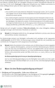 Welche regelungen gibt es im. Anderungskundigung Muster Pdf