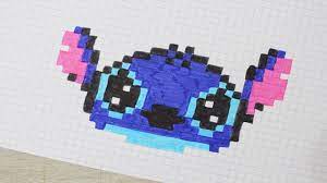 Visuel vu ici pixel art facile : Stitch En Pixel Art Youtube