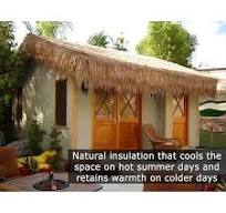 Backyard X-Scapes 35 in. H x 60 ft. L Mexican Palm Thatch ...