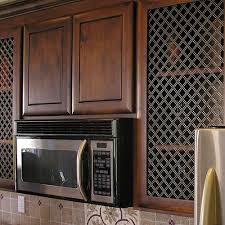 How To Install Decorative Wire Grilles Cabinet Doors Perforated Metal Panel Glass Upper Cabinets