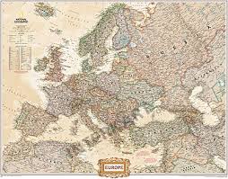 Die europäischen länder farblich hervorgehoben (landkarte von europa). Europa Karte Executive Grossformat 117 X 91cm