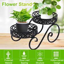 16 of the best indoor plant pot stands. Buy 2 Tier Metal Shelves Holder Flower Pot Plant Stand Shelf Display Indoor Outdoor Garden Home Patio At Affordable Prices Free Shipping Real Reviews With Photos Joom