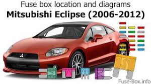 Hello, i have a 2000 mitsubishi eclipse. Fuse Box Location And Diagrams Mitsubishi Eclipse 2006 2012 Youtube