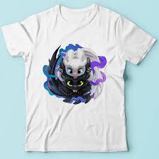 How To Train Your Dragon Funny Anime Tshirt Men Summer New White Casual T Shirt Toothless And Light Fury T Shirts