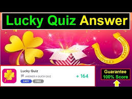 Many were content with the life they lived and items they had, while others were attempting to construct boats to. Lucky Quiz Answers Videoquizstar Youtube