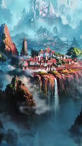 Collection of the best fantasy city wallpapers. Fantasy Town Wallpaper Posted By Christopher Peltier