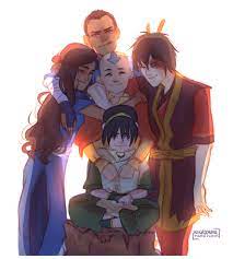 Writing World Nikadonna Some Gaang Group Hug Avatar Airbender Team Avatar The Last Airbender
