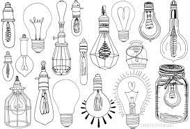 Light Bulb Line Art Png Vector Light Bulb Art Line Art Drawings Light Bulb Drawing