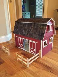 Houseworks Ruff N Rustic Barn Dollhouse Kit 94594 The Home Depot Toy Barn Kids Barn Diy Barbie House