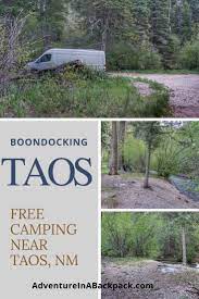 Free Dispersed Camping Near Taos Ski Valley New Mexico Taos Ski Valley Free Camping Boondocking