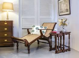 British Colonial Teakwood Easy Chair And Nest Of Tables Colonial Furniture British Colonial Decor Furniture