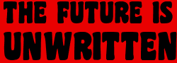Maybe it was the clowns that ruined me for all future 4. The Future Is Unwritten Quote T Shirt Red I Coaster Font Black