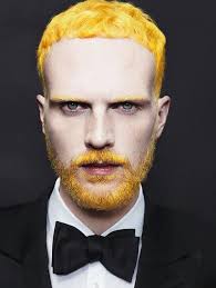 Black And Yellow Hair Male Man Hair Yellow Men Hair Color Mens Hair Colour Cool Hair Color