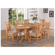 9 Pc Dining Table Set For 8 Dining Table With A Leaf And 8 Kitchen Dining Chairs As Shown Oval Dining Room Table Kitchen Table Settings Wooden Kitchen Table