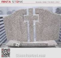 G664 Monuments Tombstone Headstone Cherry Brown Granite Gravestone Western  Style Monument Double Monuments Upright Monuments Cross Style Tombstones ...