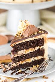 Whisk confectioners' sugar into mixture until icing is smooth, 3 to 5 minutes. Peanut Butter Chocolate Layer Cake With Reese S Peanut Butter Cups