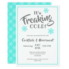 Witty Winter Cocktail Party Invitation Zazzle Com Cocktail Party Invitation Winter Cocktail Party Winter Cocktails