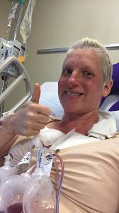 Moms out of surgery and a huge Praise~ her lymph nodes were clear and the  cancer was still contained in her breast. She is in recovery and will be  staying overnight! I